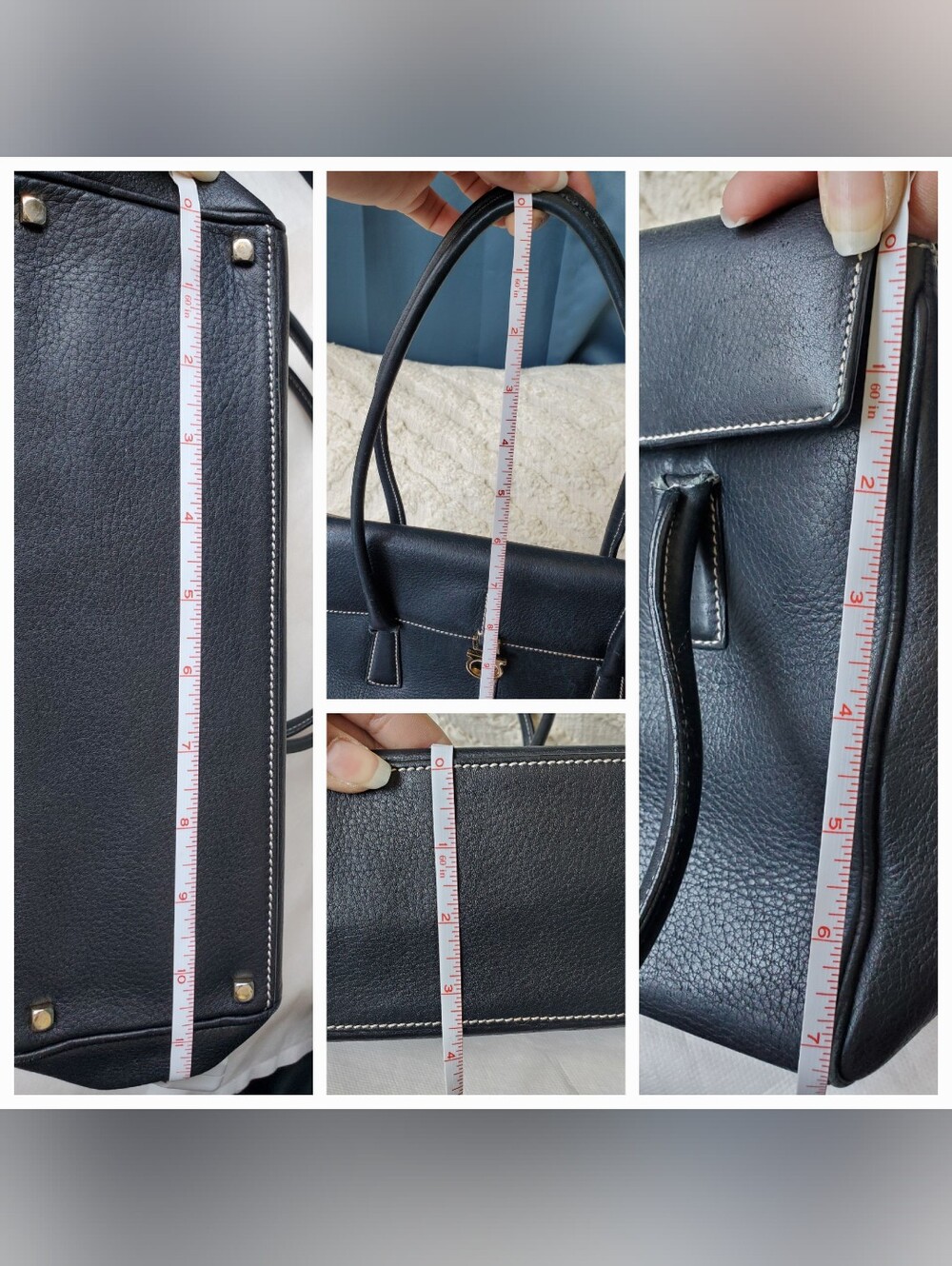 Salvatore Ferragamo Black Leather Bag - Picture 16 of 16